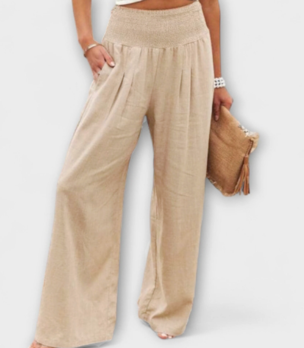 Thearya | Weite Sommer-Leinenhose