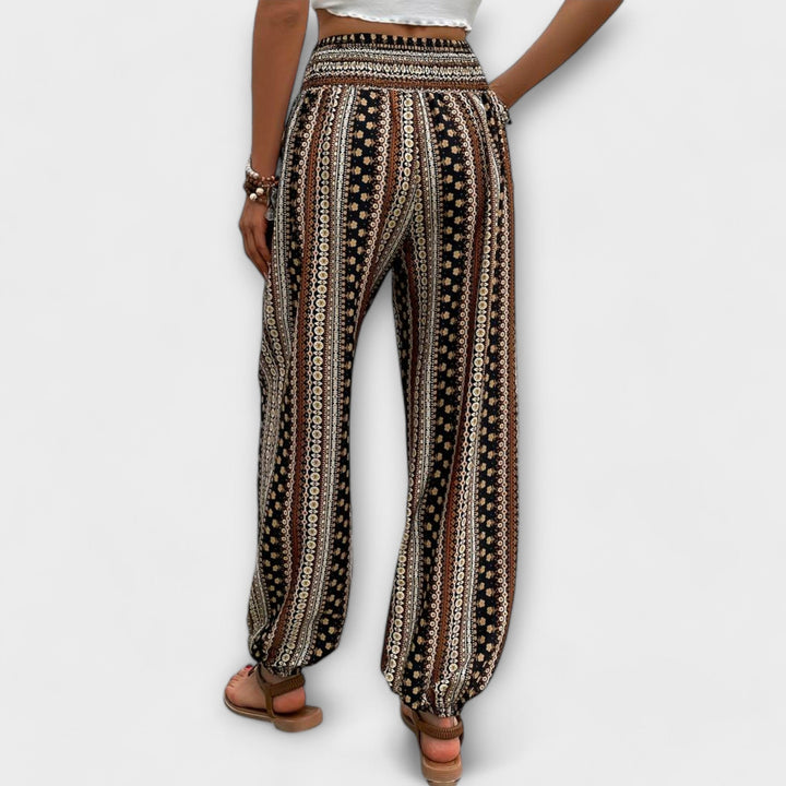 Scarlett | Weite Hose mit Ethno-Print