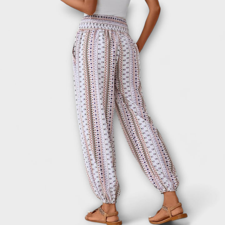Scarlett | Weite Hose mit Ethno-Print