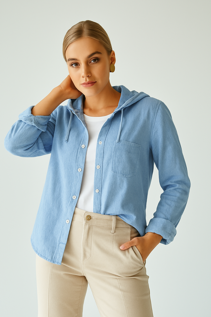 Amalia | Leichte Kapuzenbluse