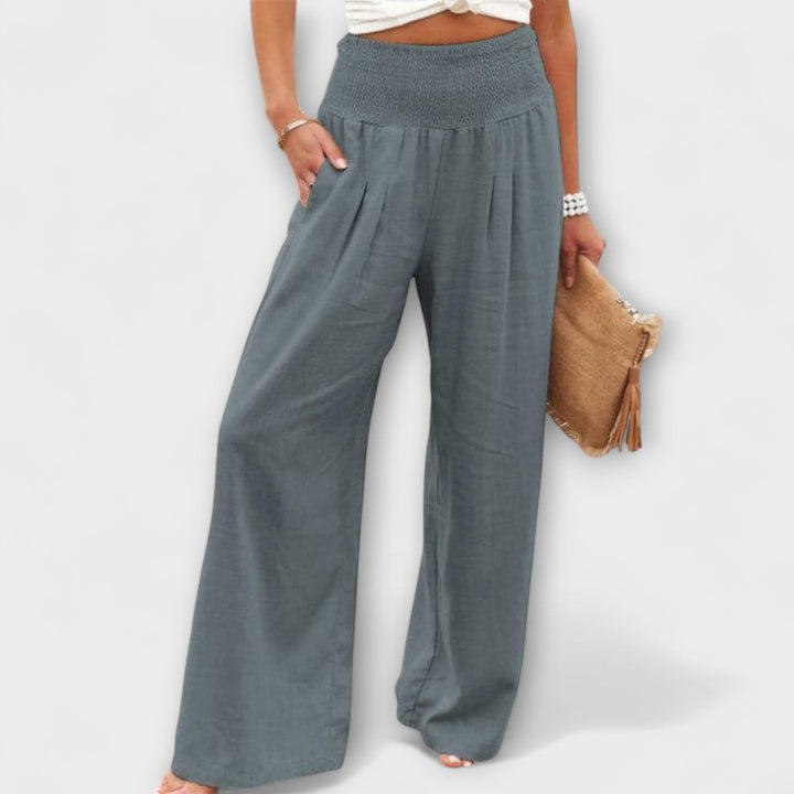 Thearya | Weite Sommer-Leinenhose