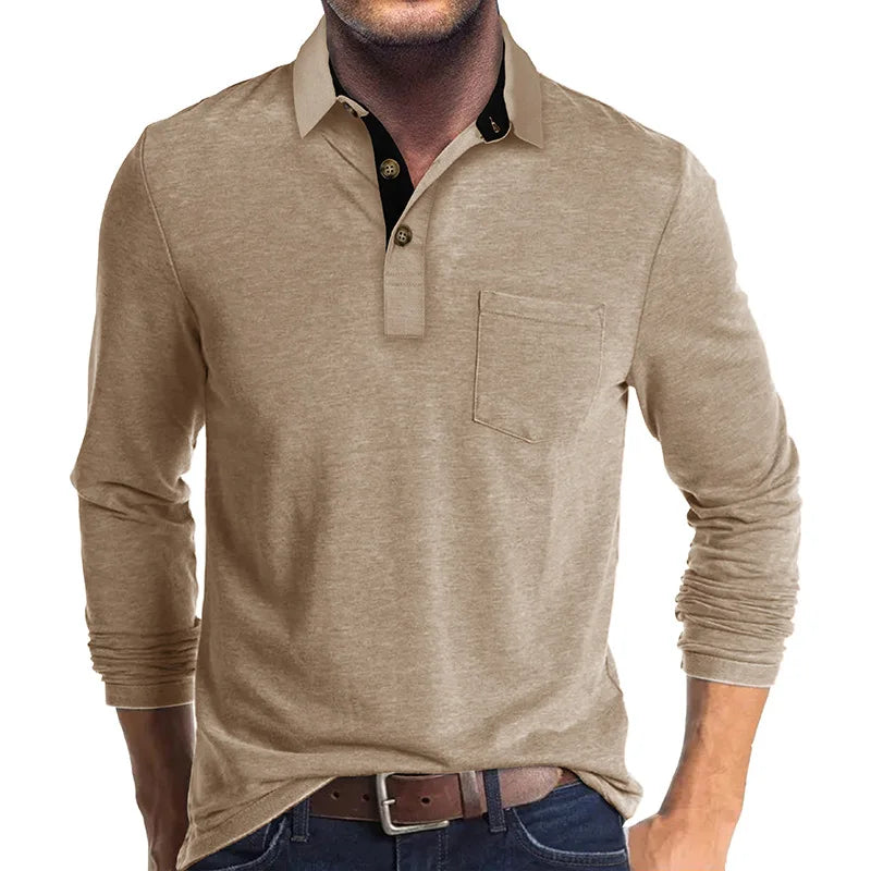 Jörg | Langarmshirt in Unifarbe