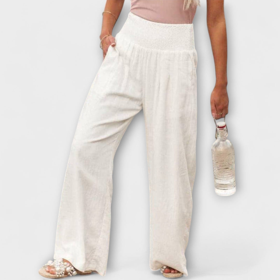 Thearya | Weite Sommer-Leinenhose