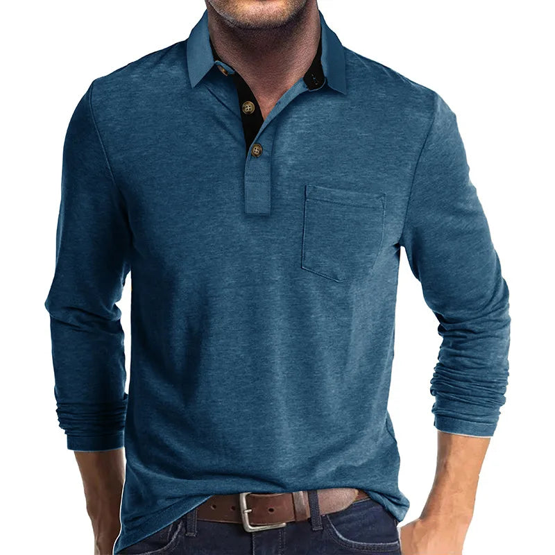 Jörg | Langarmshirt in Unifarbe