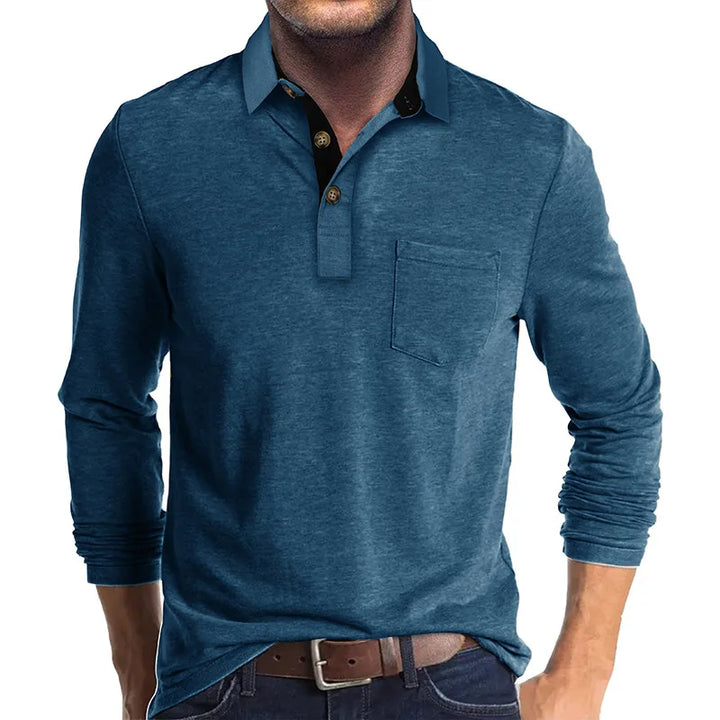 Jörg | Langarmshirt in Unifarbe
