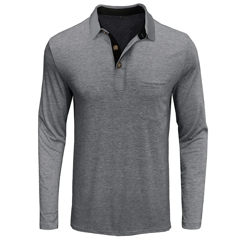 Jörg | Langarmshirt in Unifarbe