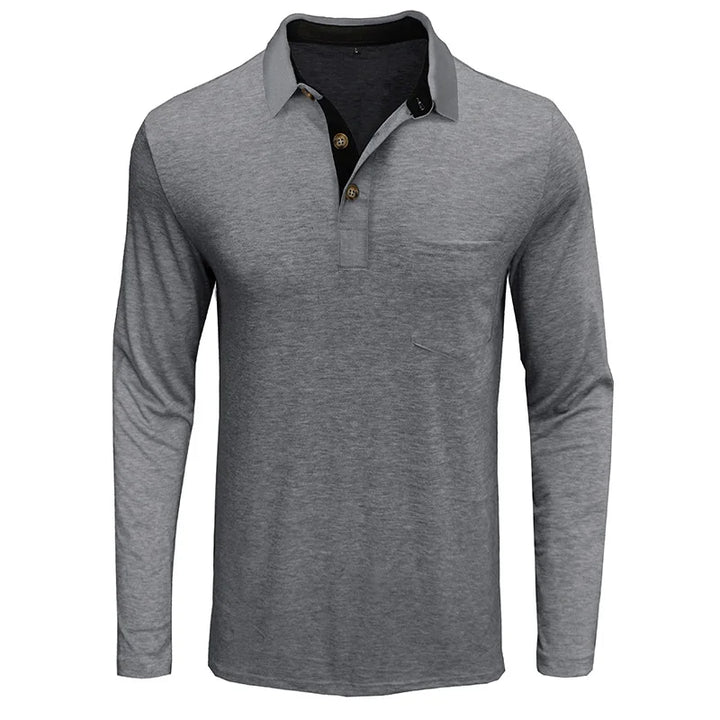 Jörg | Langarmshirt in Unifarbe