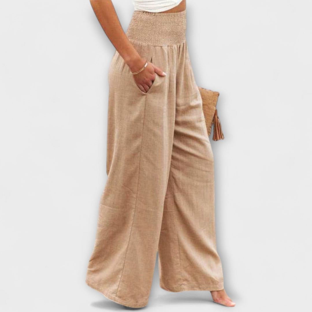Thearya | Weite Sommer-Leinenhose
