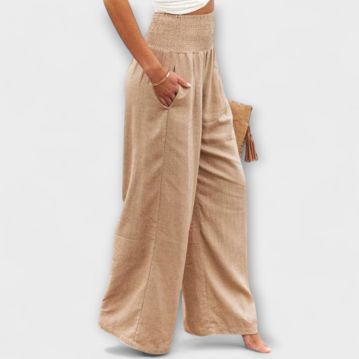 Thearya | Weite Sommer-Leinenhose