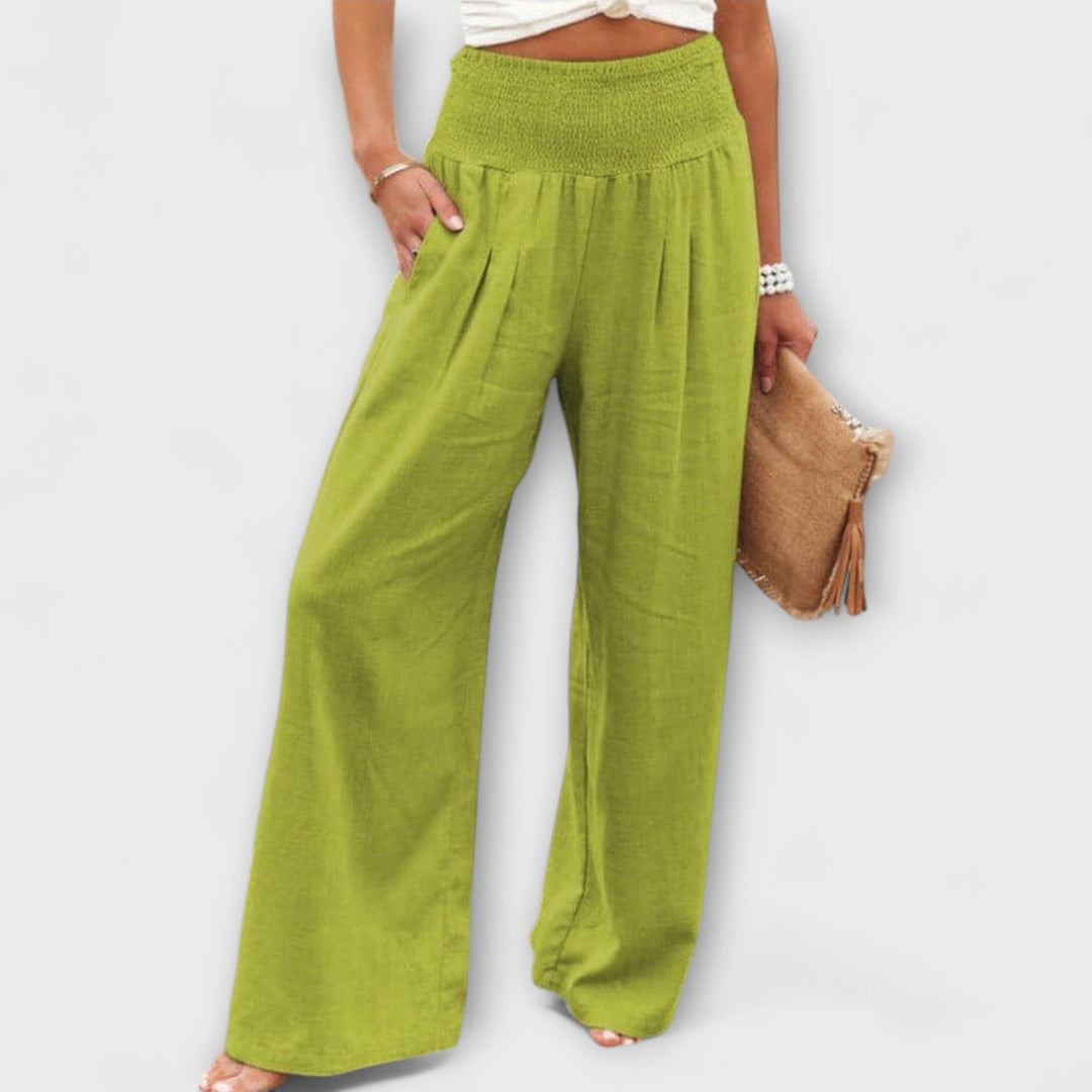 Thearya | Weite Sommer-Leinenhose
