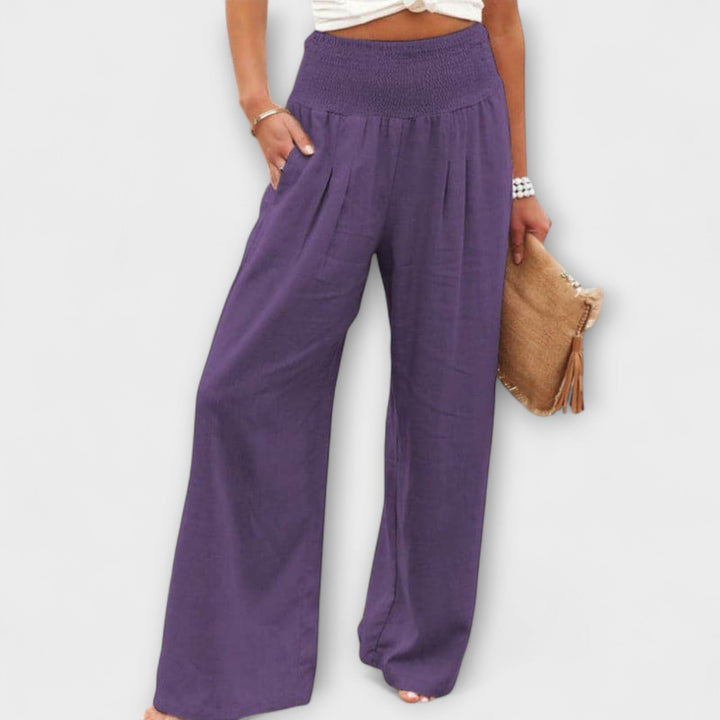 Thearya | Weite Sommer-Leinenhose