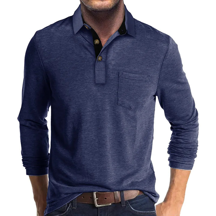 Jörg | Langarmshirt in Unifarbe