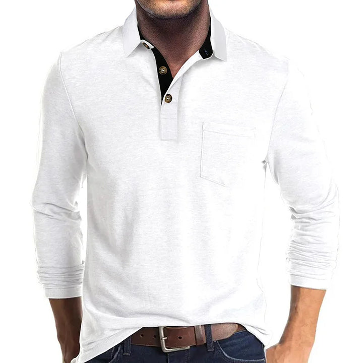 Jörg | Langarmshirt in Unifarbe
