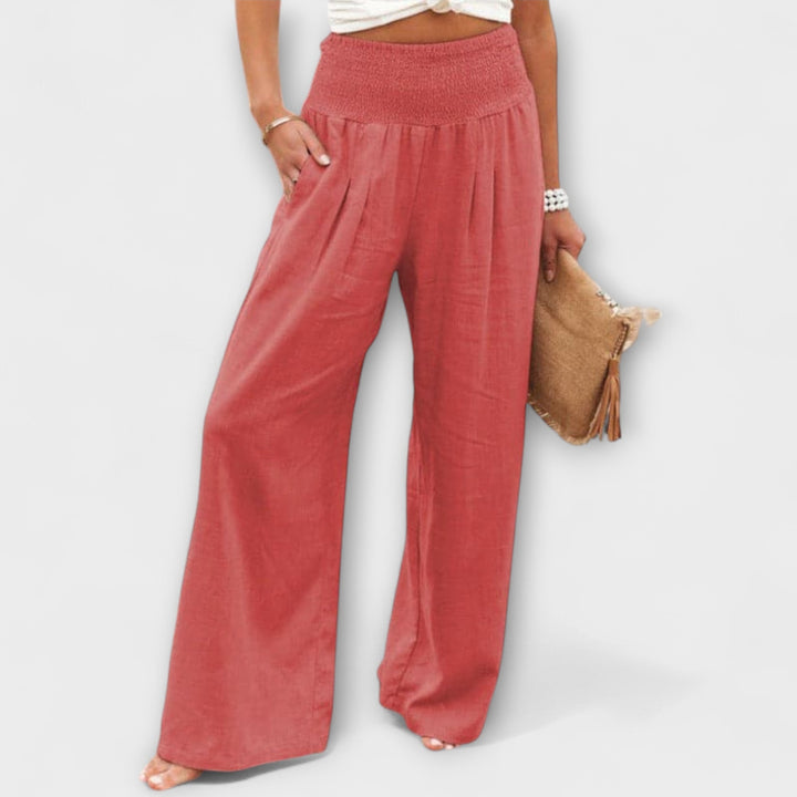 Thearya | Weite Sommer-Leinenhose