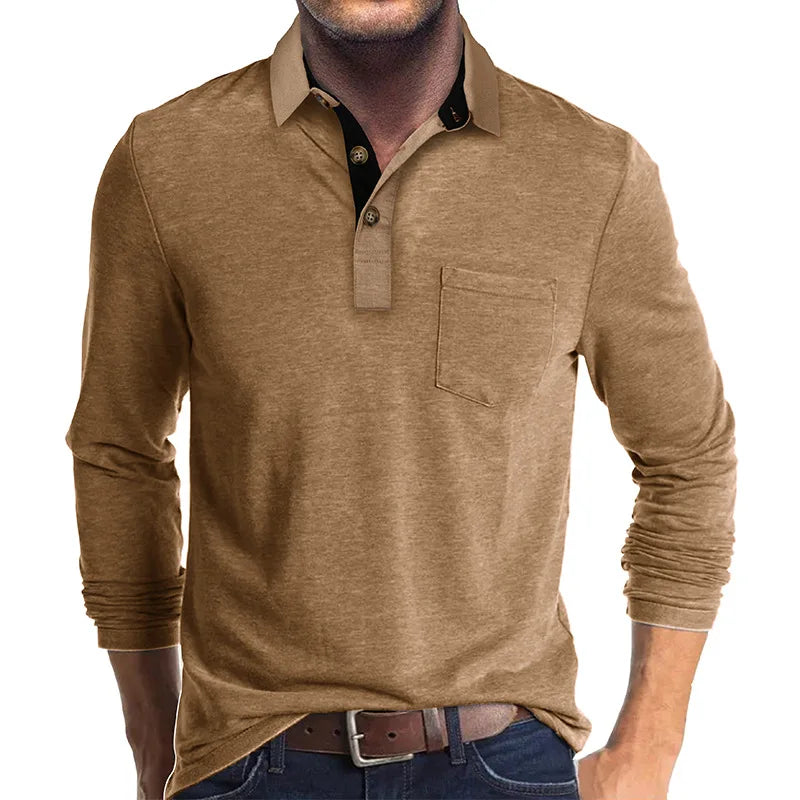 Jörg | Langarmshirt in Unifarbe