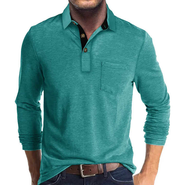 Jörg | Langarmshirt in Unifarbe