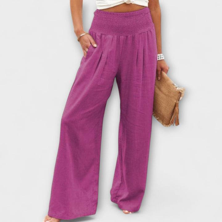 Thearya | Weite Sommer-Leinenhose