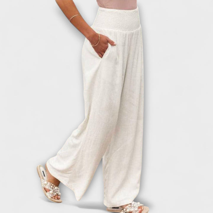 Thearya | Weite Sommer-Leinenhose