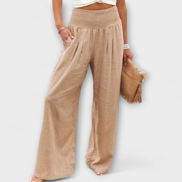 Thearya | Weite Sommer-Leinenhose