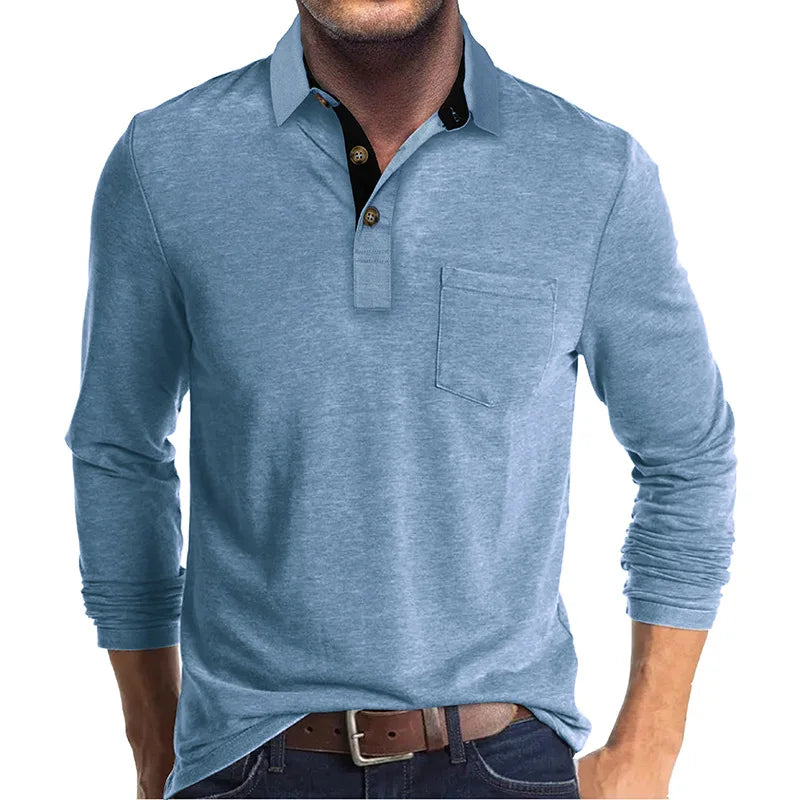 Jörg | Langarmshirt in Unifarbe