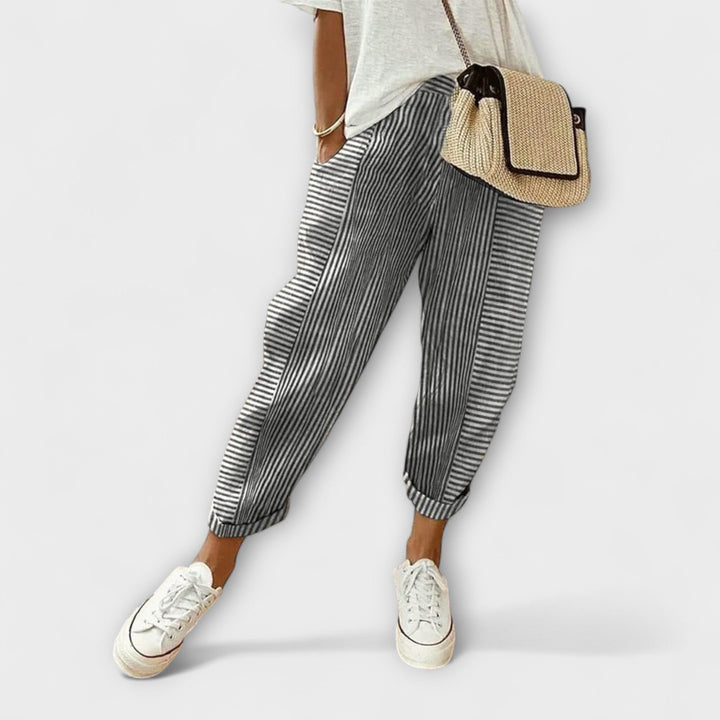 Sanne | Bequeme gestreifte Hose