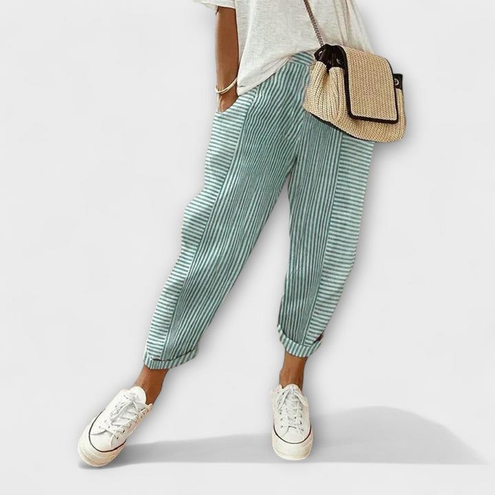Sanne | Bequeme gestreifte Hose