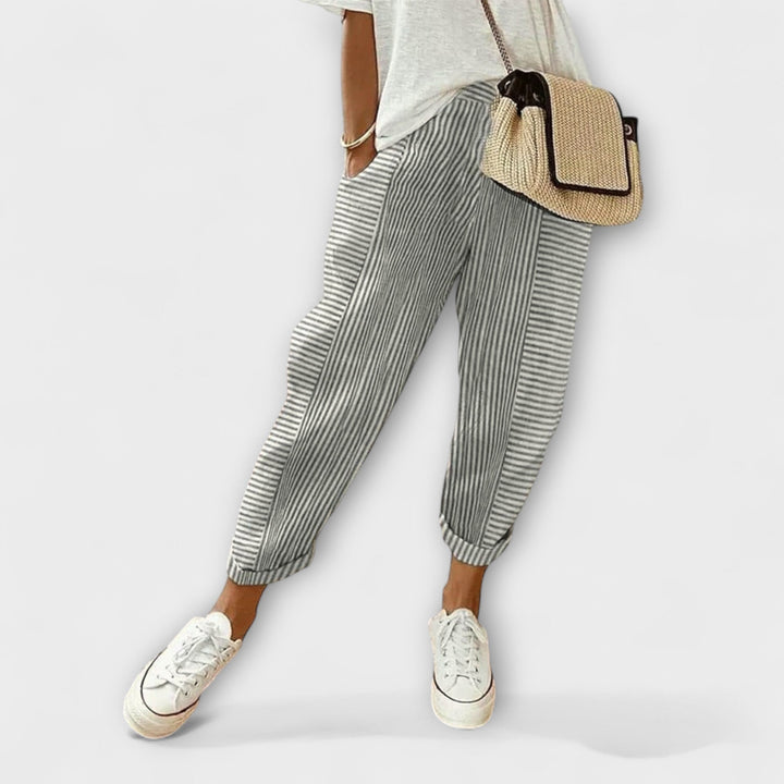 Sanne | Bequeme gestreifte Hose