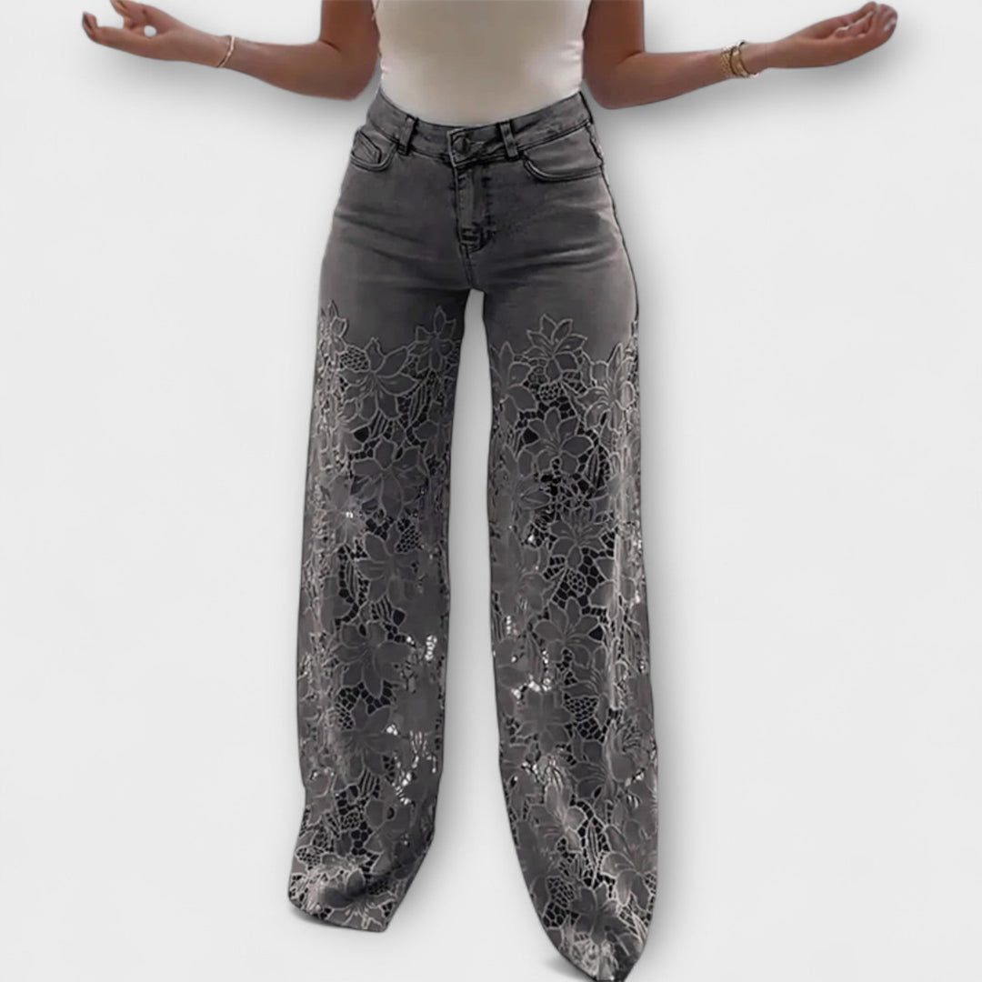 Maribel | Boho-Chic Patchwork-Jeans