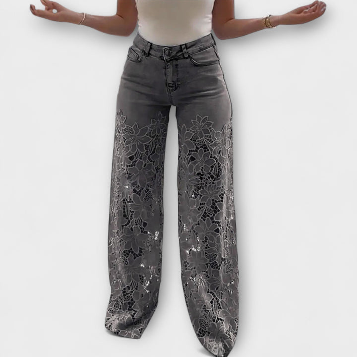 Maribel | Boho-Chic Patchwork-Jeans